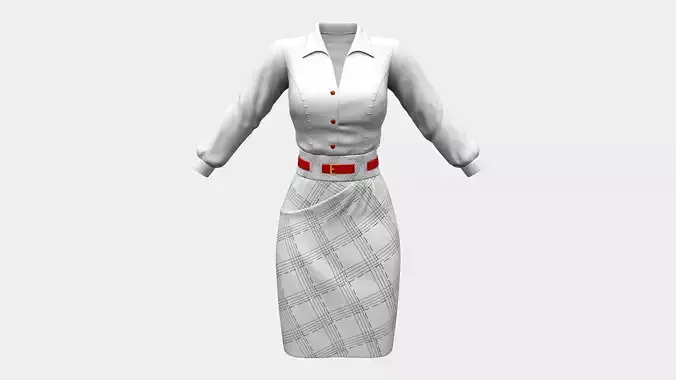 New Fashion 1940s Formal Skirt and Shirt Outfit