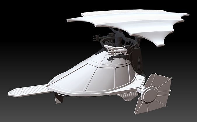 Mini Rig Skiff Vehicle 3D print model