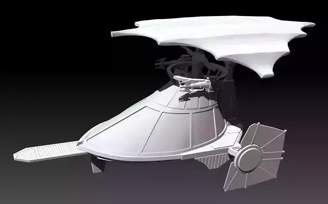 Mini Rig Skiff Vehicle 3D print model
