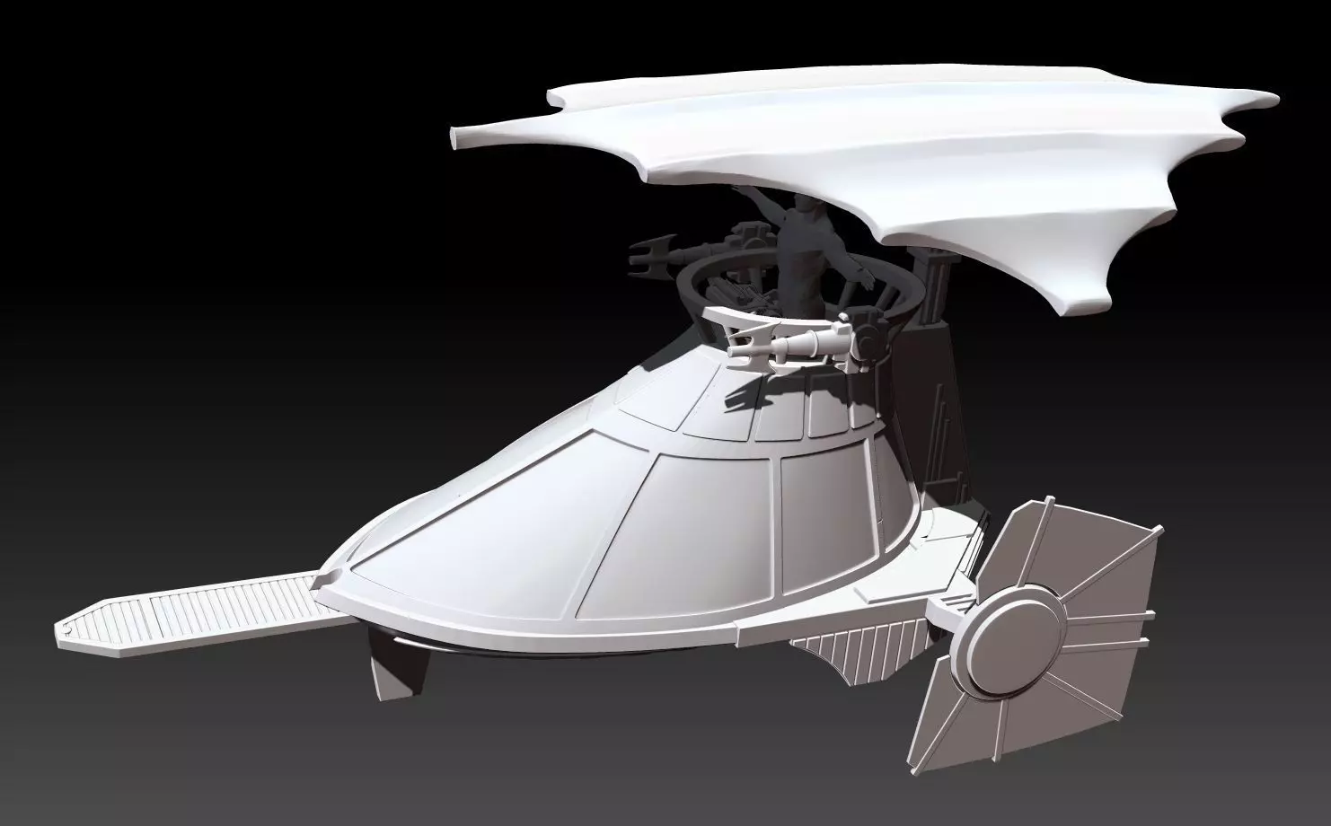 Mini Rig Skiff Vehicle 3D print model