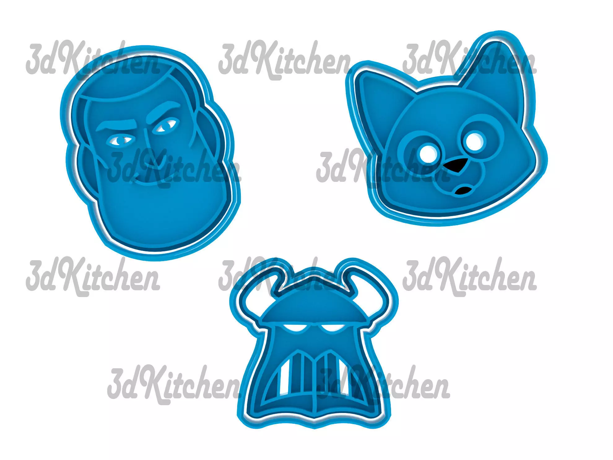 Buzz Lightyear cookie cutters -fondant STL files 3D print model 3D print model_0