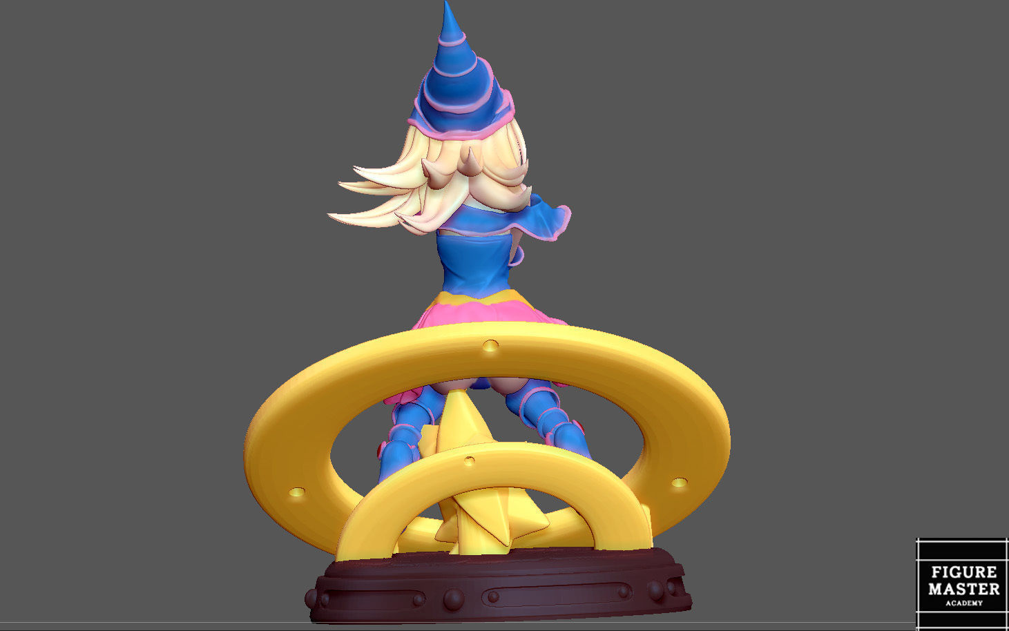 DARK MAGICIAN GIRL 2 YU GI OH ANIME CUTE CHARACTER 3D PRINT 3D print model_10