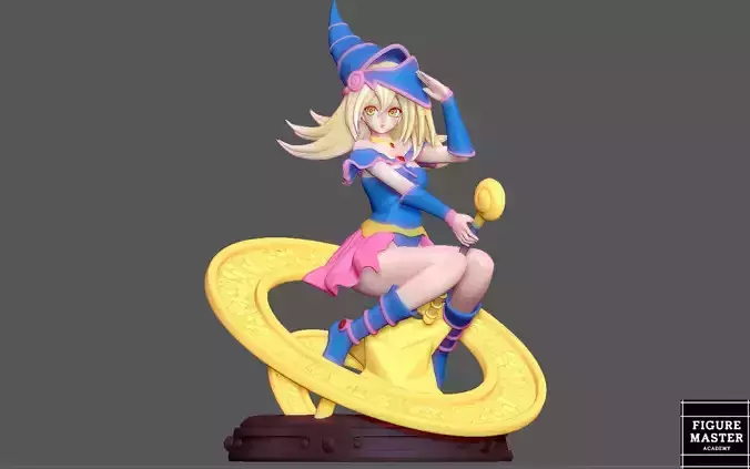 DARK MAGICIAN GIRL 2 YU GI OH ANIME CUTE CHARACTER 3D PRINT