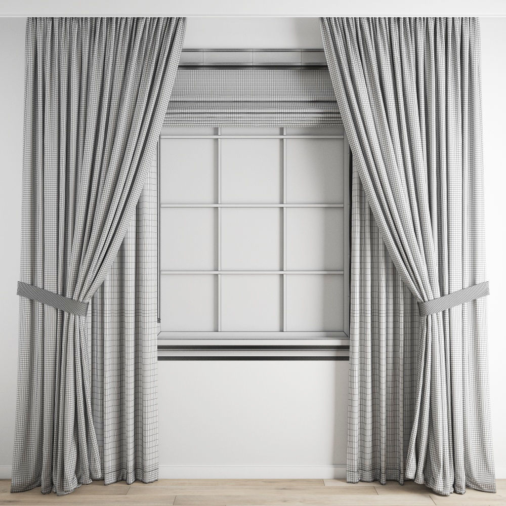 Curtain 353 3D model_3