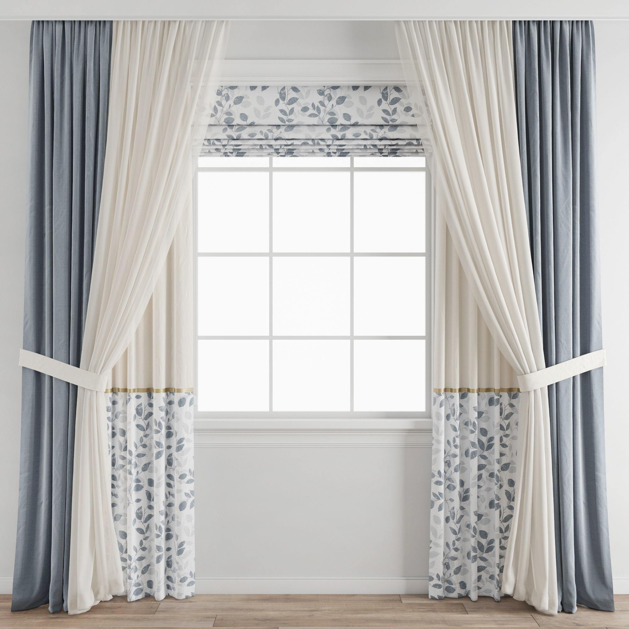 Curtain 353 3D model_6
