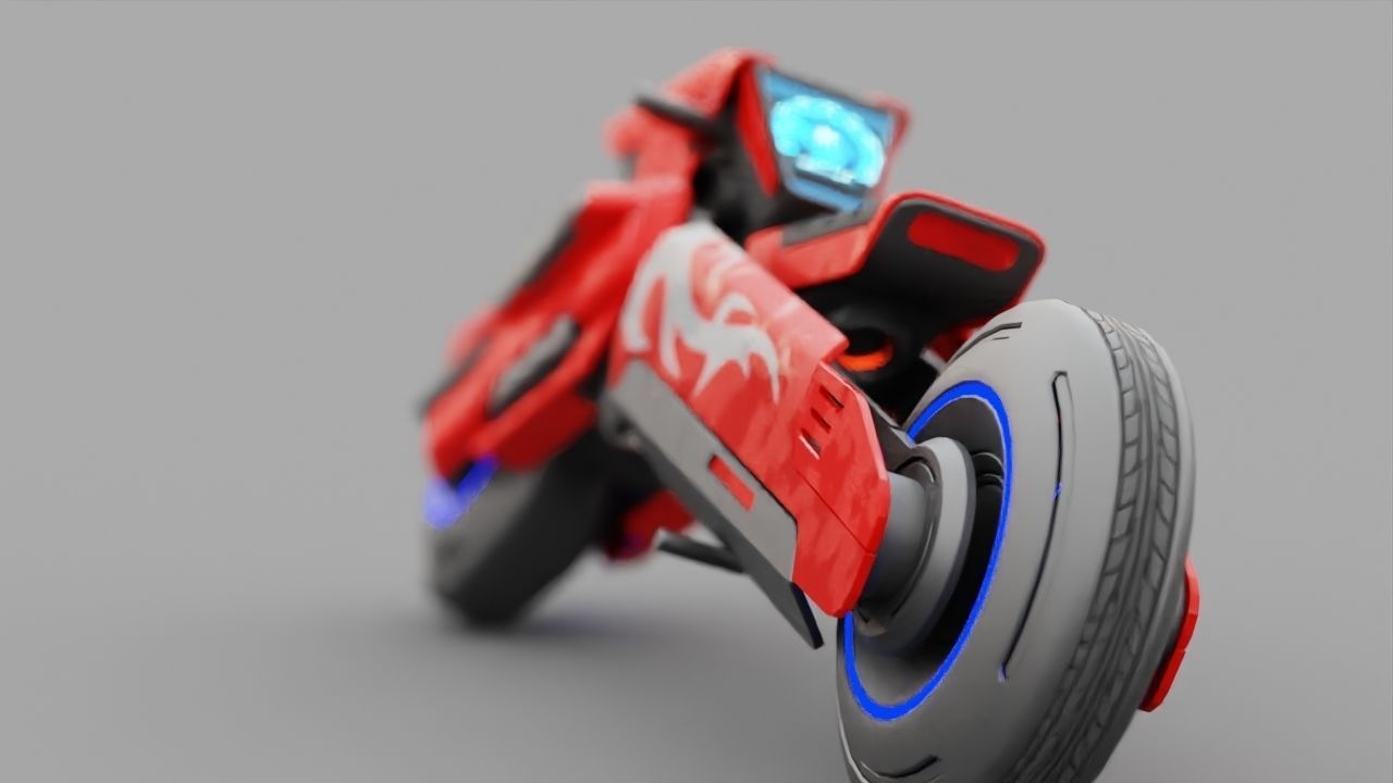 FUTURISTIC VEHICLE  rigged 3D model_22