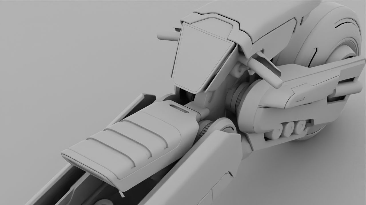 FUTURISTIC VEHICLE  rigged 3D model_42