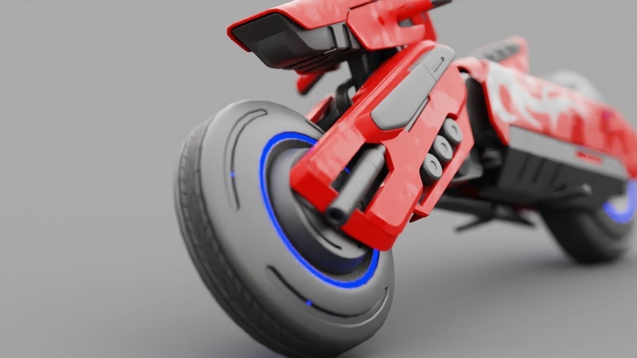 FUTURISTIC VEHICLE  rigged 3D model_25