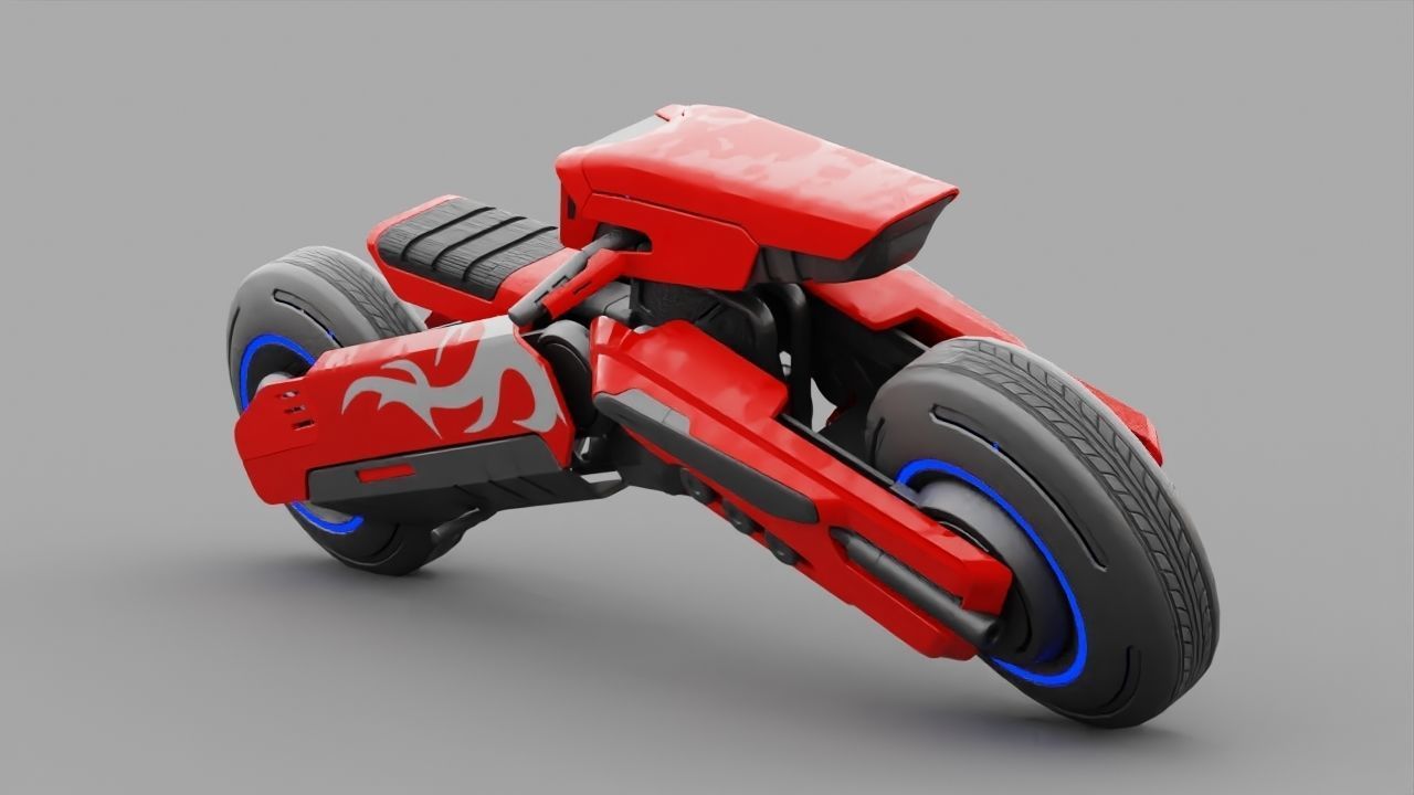 FUTURISTIC VEHICLE  rigged 3D model_16