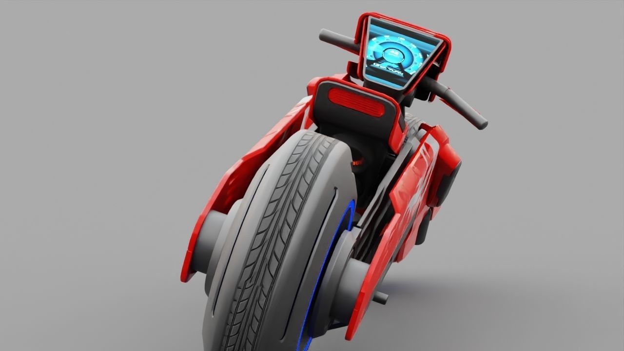 FUTURISTIC VEHICLE  rigged 3D model_21