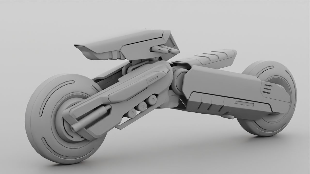 FUTURISTIC VEHICLE  rigged 3D model_37