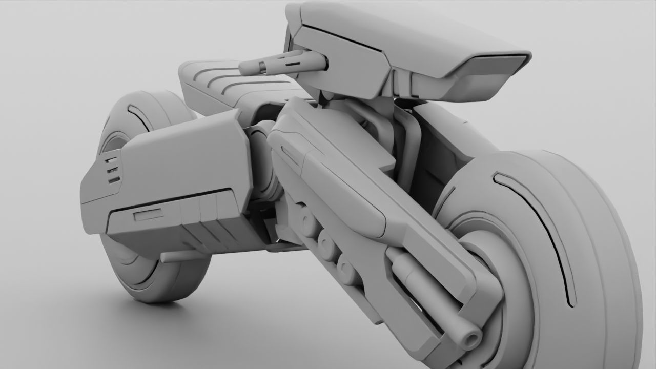 FUTURISTIC VEHICLE  rigged 3D model_41