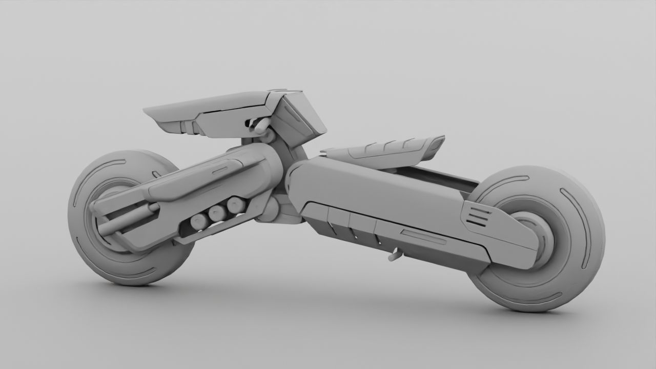 FUTURISTIC VEHICLE  rigged 3D model_38