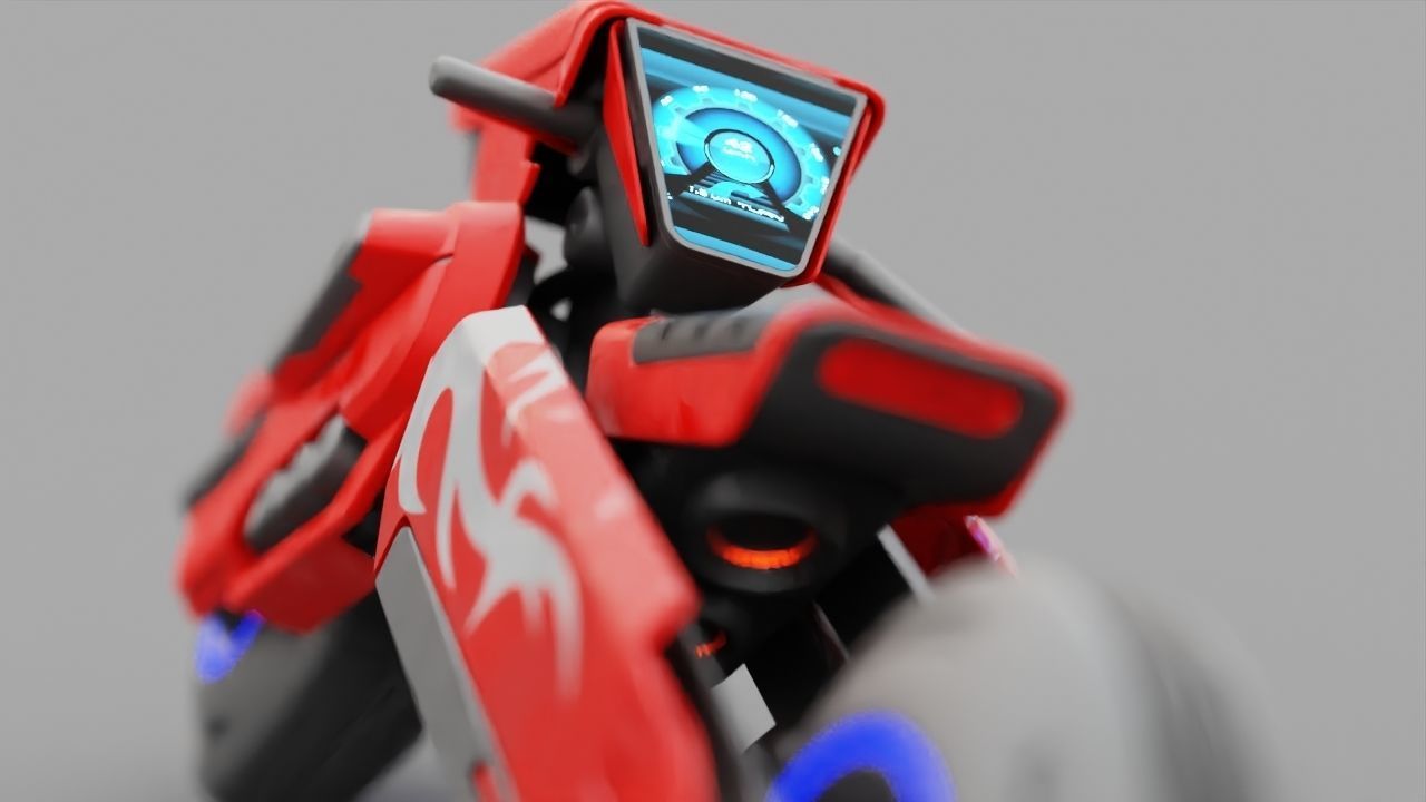 FUTURISTIC VEHICLE  rigged 3D model_28