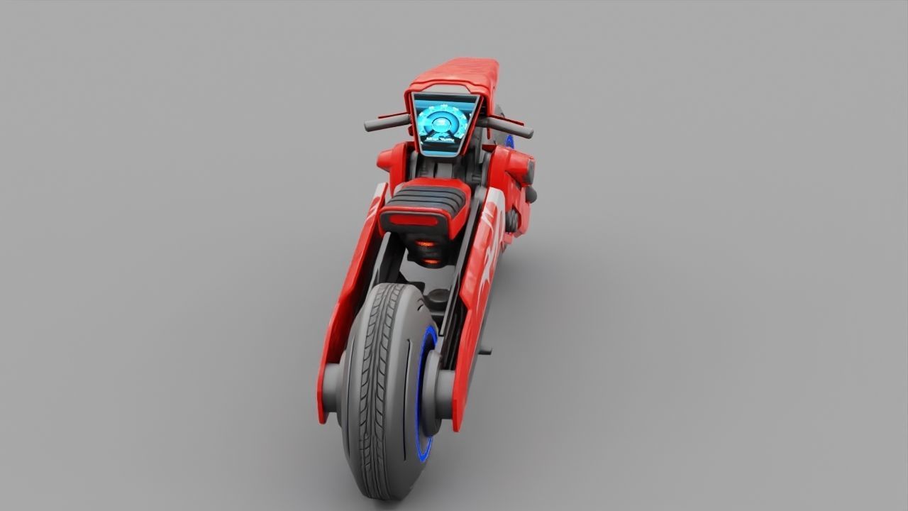 FUTURISTIC VEHICLE  rigged 3D model_7
