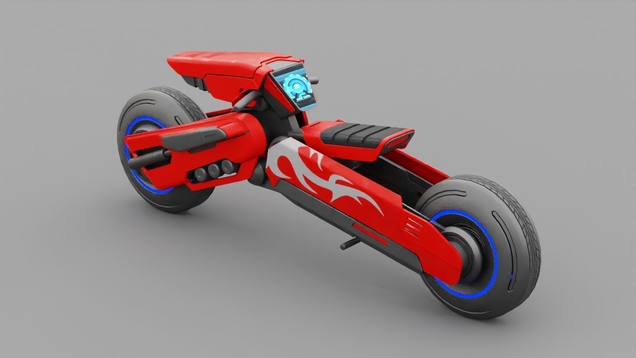 FUTURISTIC VEHICLE  rigged 3D model_10