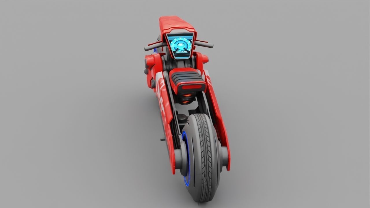 FUTURISTIC VEHICLE  rigged 3D model_8