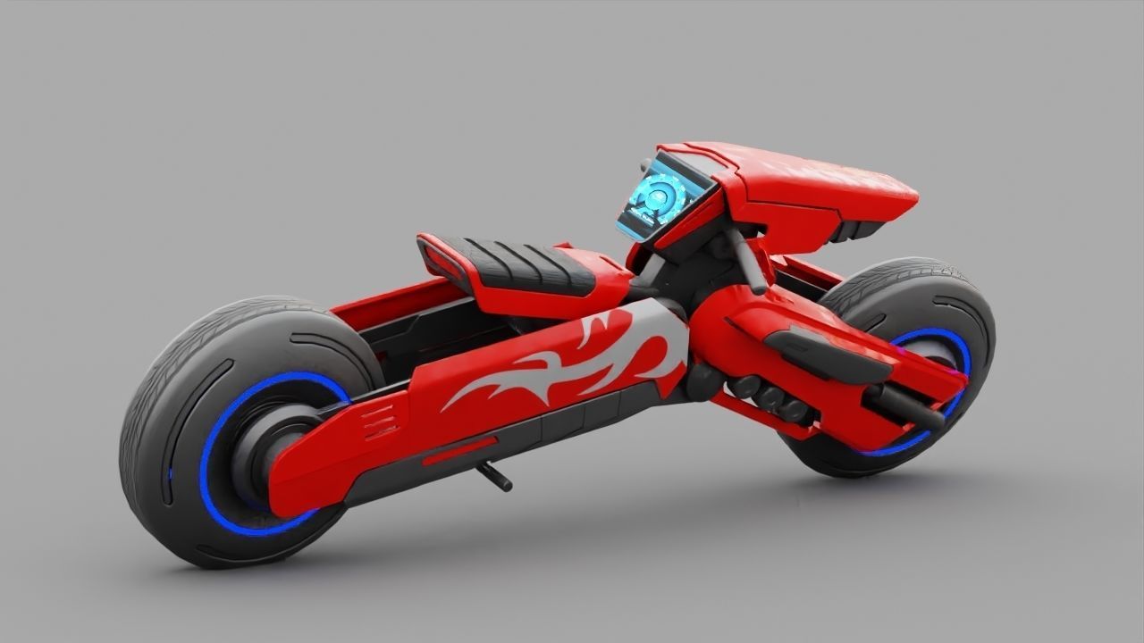 FUTURISTIC VEHICLE  rigged 3D model_19