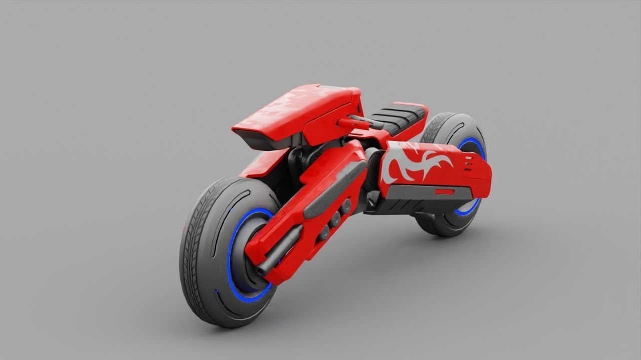 FUTURISTIC VEHICLE  rigged 3D model_14