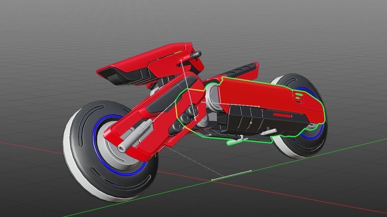FUTURISTIC VEHICLE  rigged 3D model_31