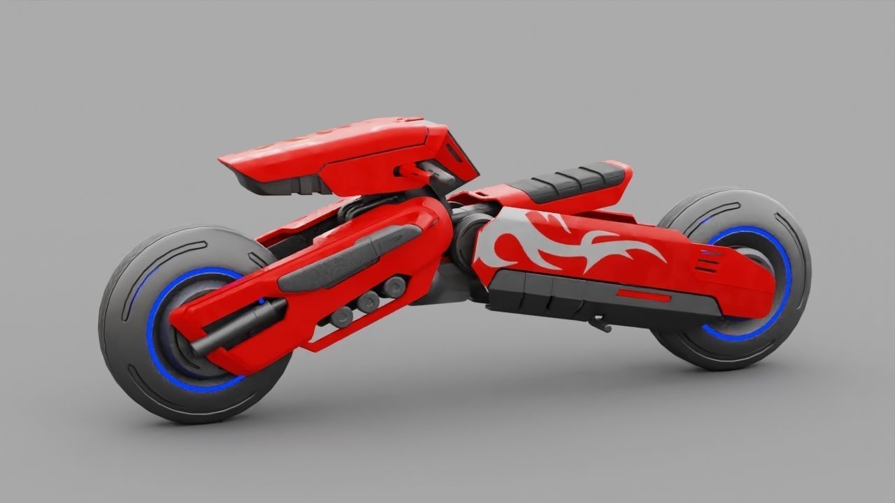 FUTURISTIC VEHICLE  rigged 3D model_13