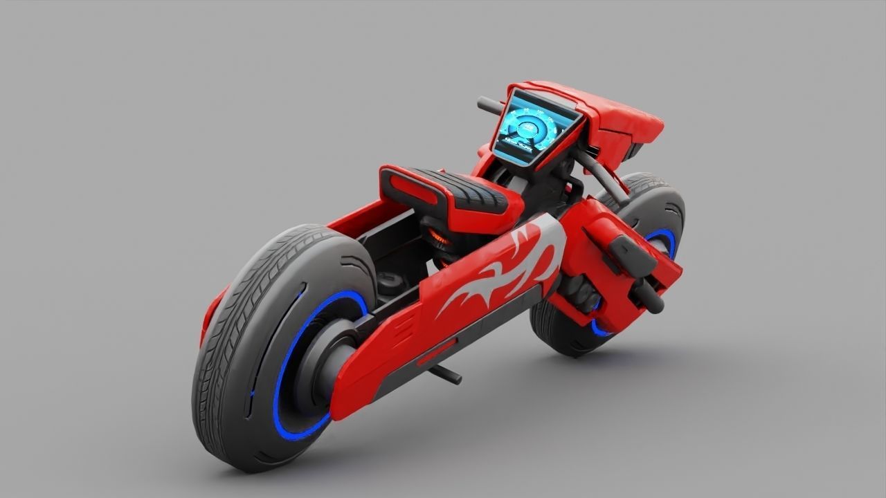 FUTURISTIC VEHICLE  rigged 3D model_20