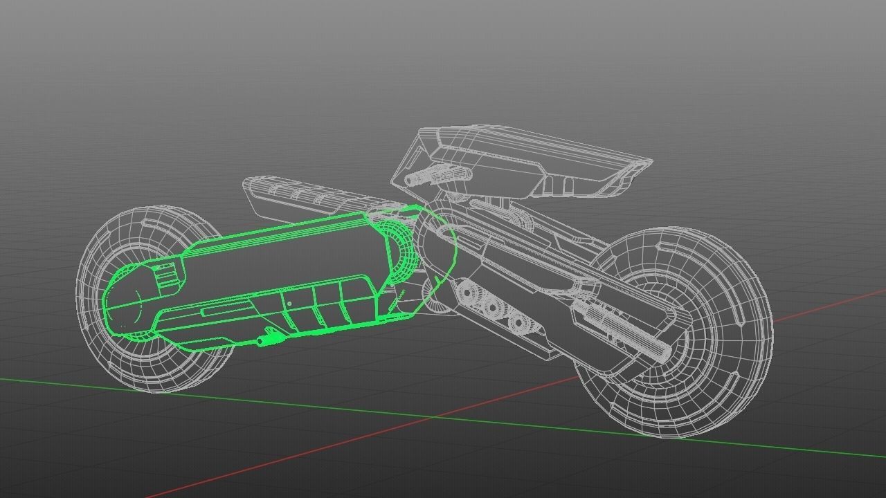 FUTURISTIC VEHICLE  rigged 3D model_34
