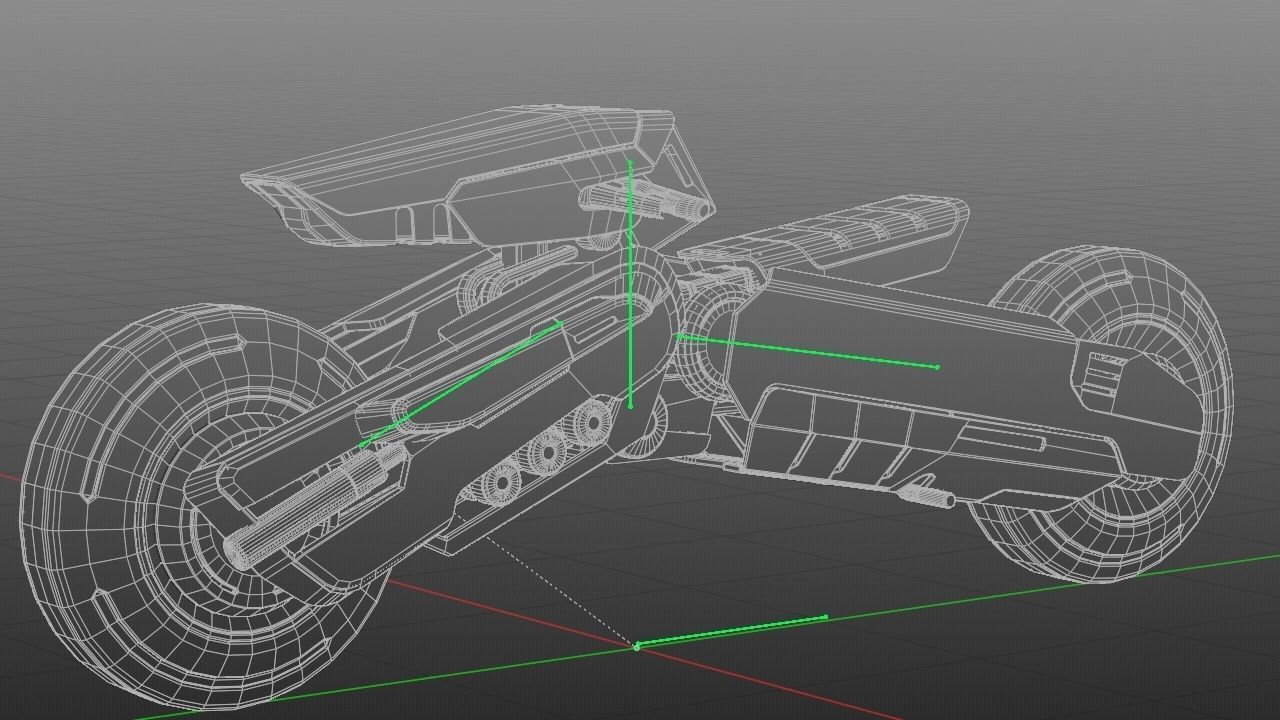 FUTURISTIC VEHICLE  rigged 3D model_36