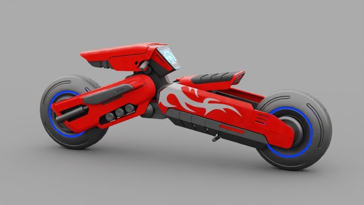 FUTURISTIC VEHICLE  rigged 3D model_12