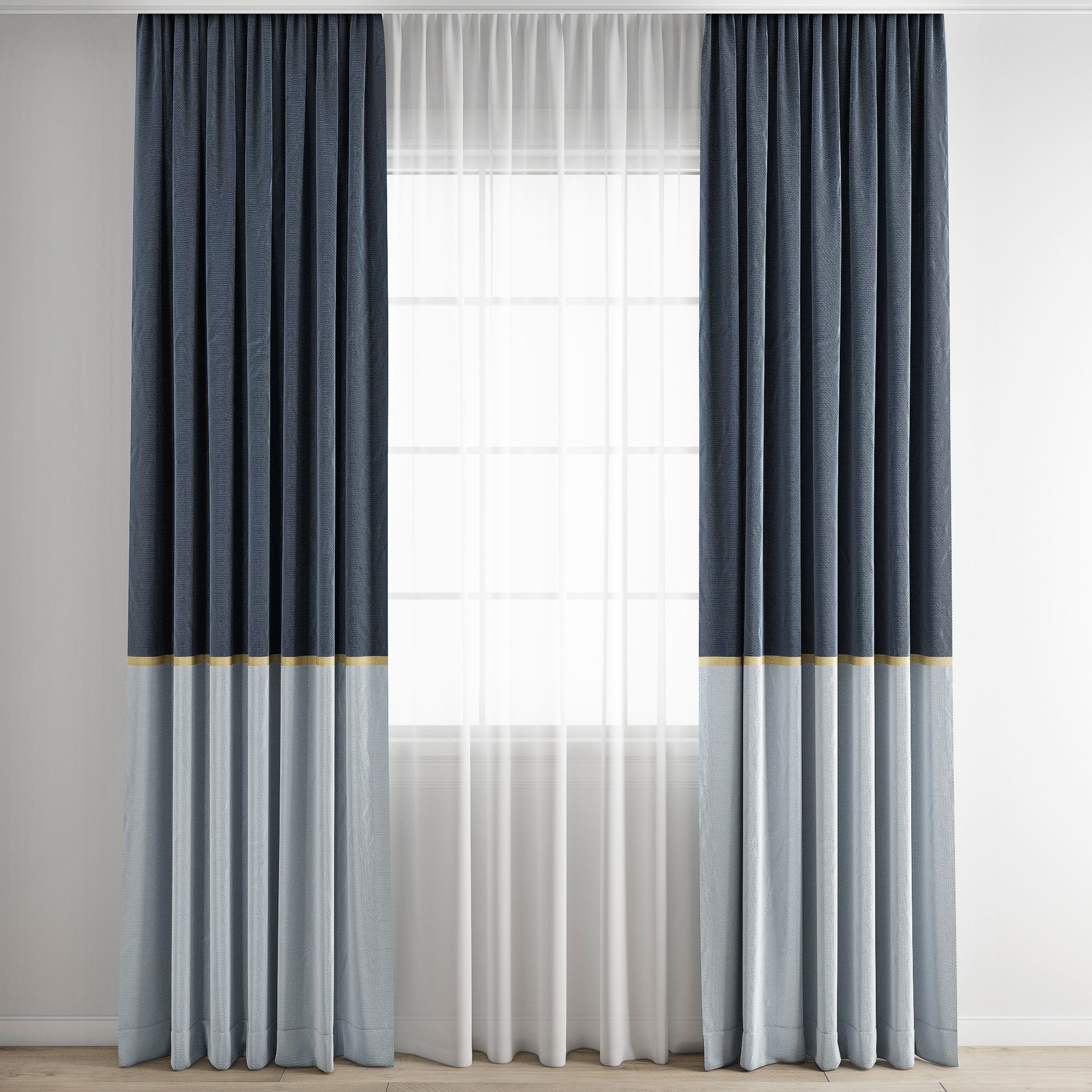 Curtain 357 3D model_6