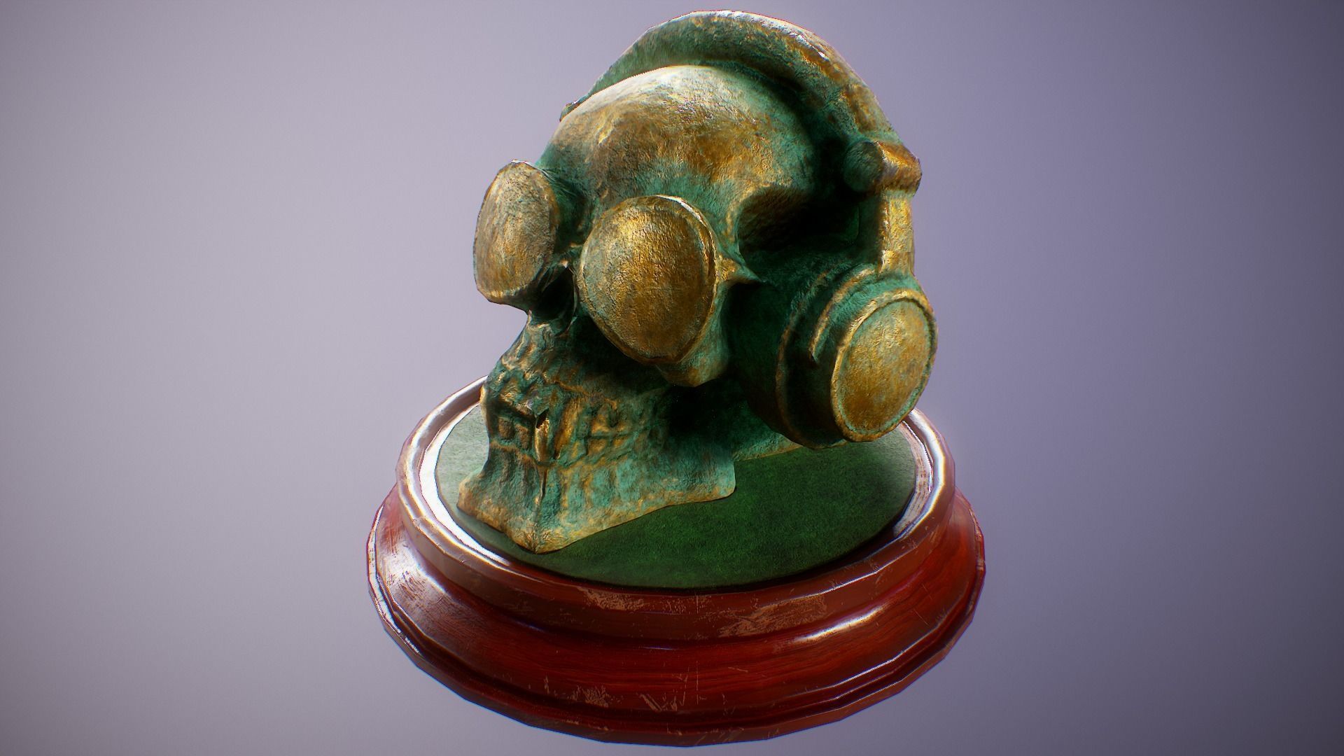 PBR Skull Sculpture Mega Collection Low-poly 3D model_23