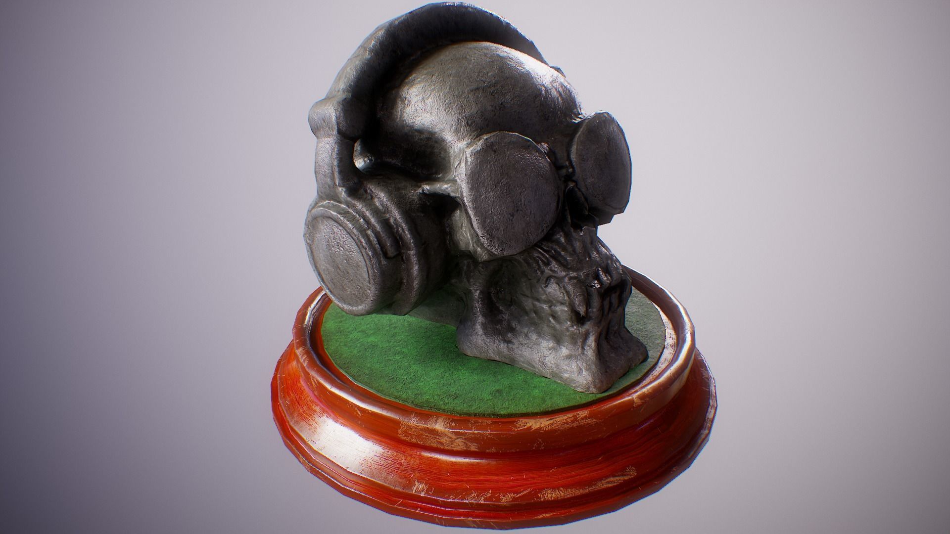 PBR Skull Sculpture Mega Collection Low-poly 3D model_6