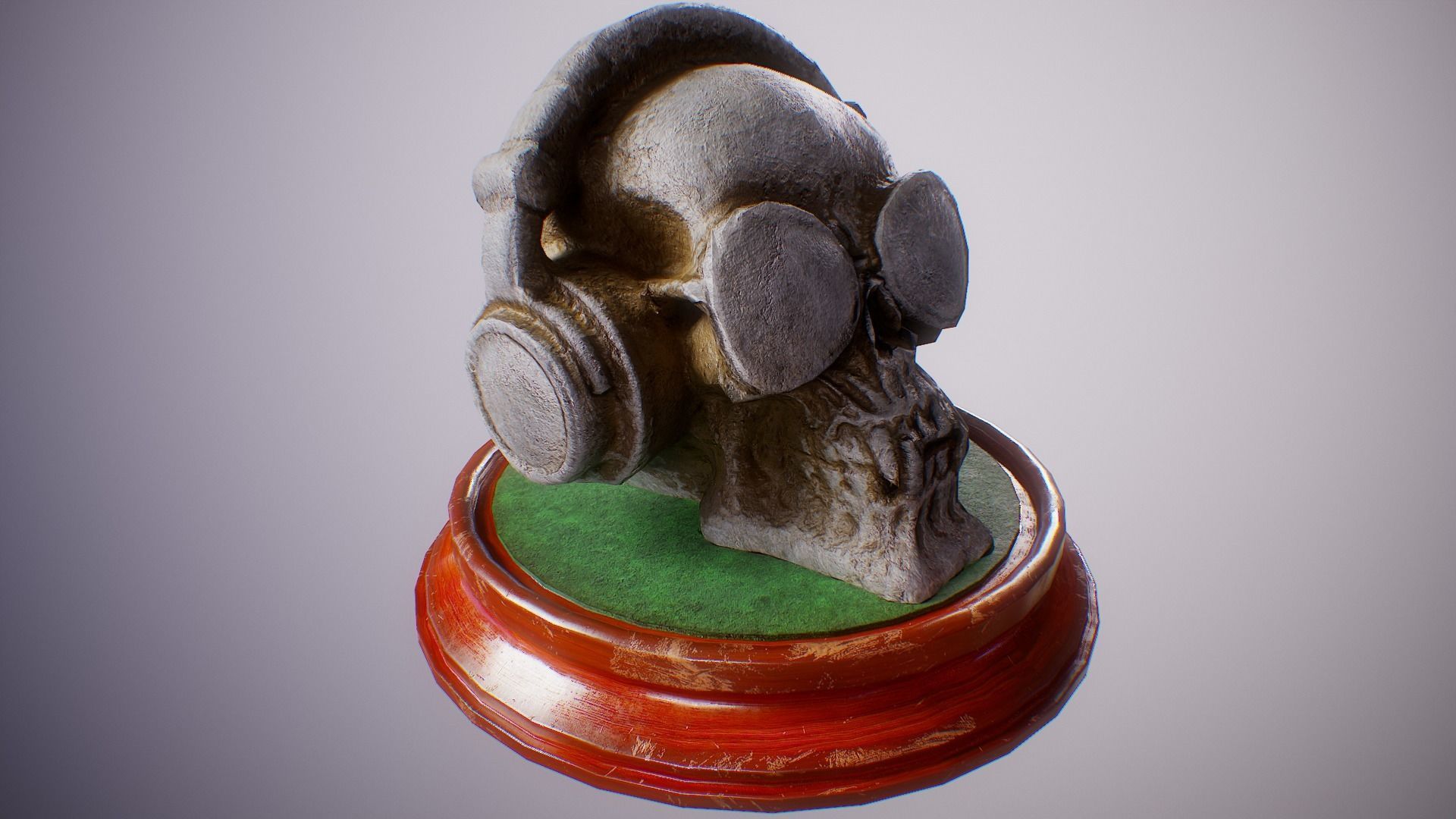 PBR Skull Sculpture Mega Collection Low-poly 3D model_9