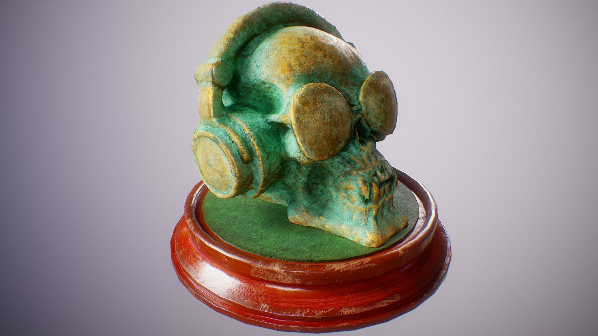 PBR Skull Sculpture Mega Collection Low-poly 3D model_7