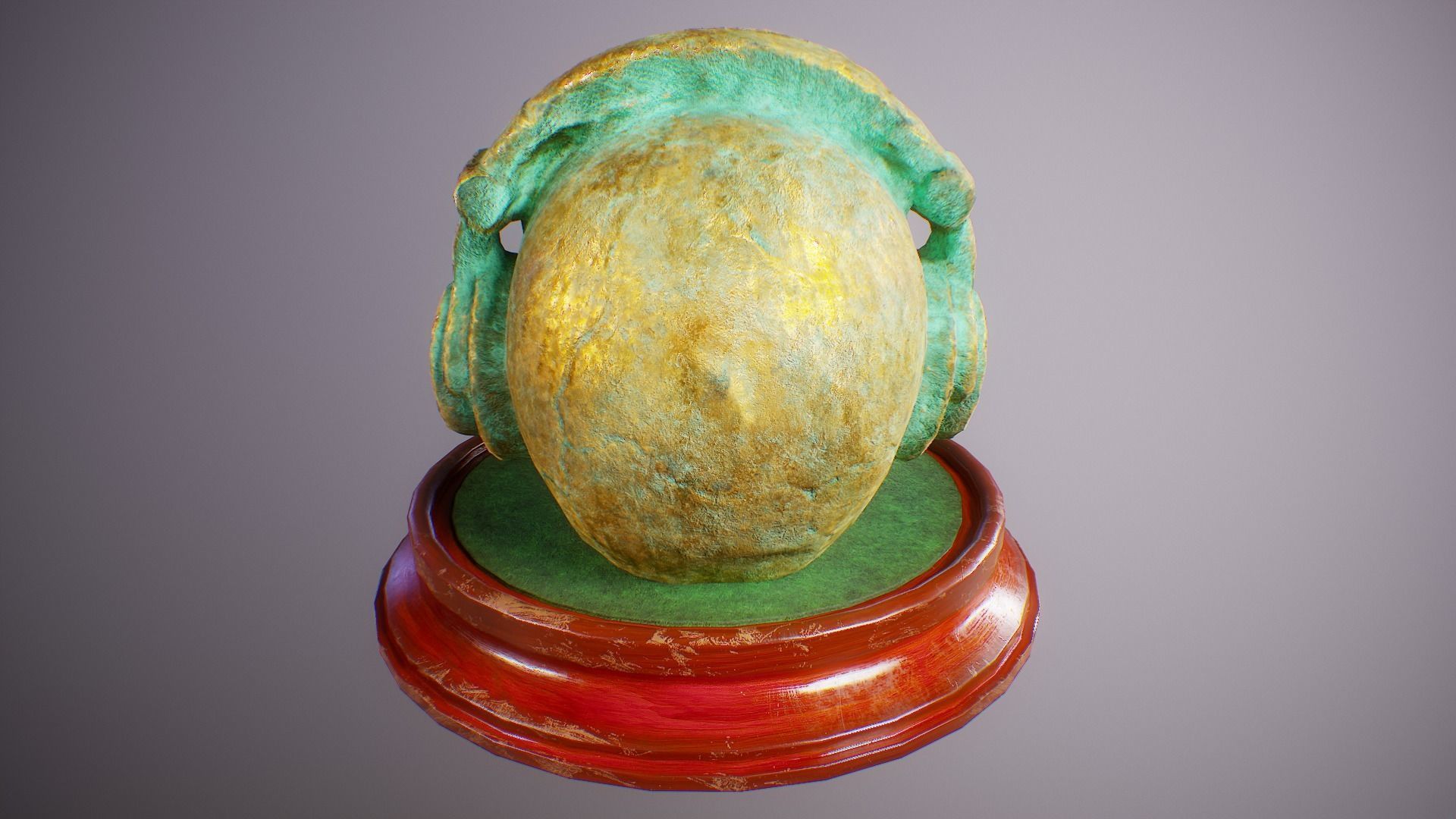 PBR Skull Sculpture Mega Collection Low-poly 3D model_39