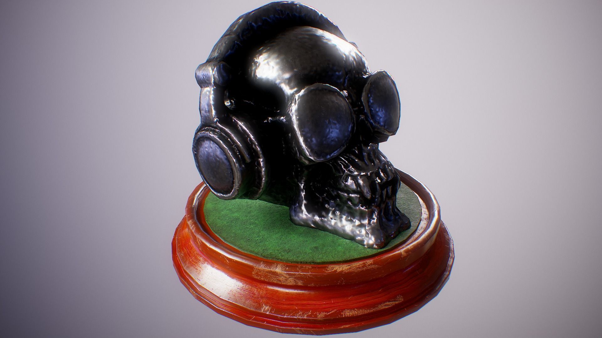 PBR Skull Sculpture Mega Collection Low-poly 3D model_16