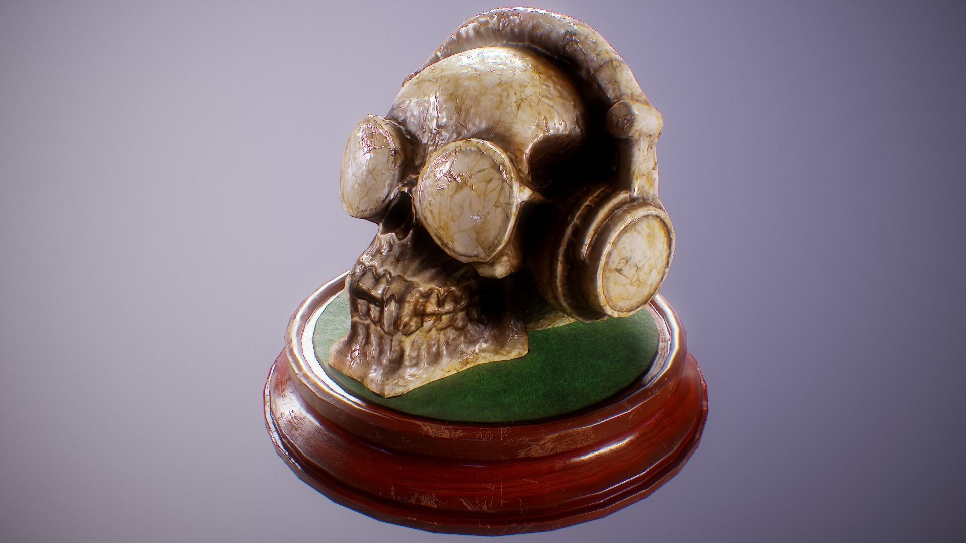 PBR Skull Sculpture Mega Collection Low-poly 3D model_30