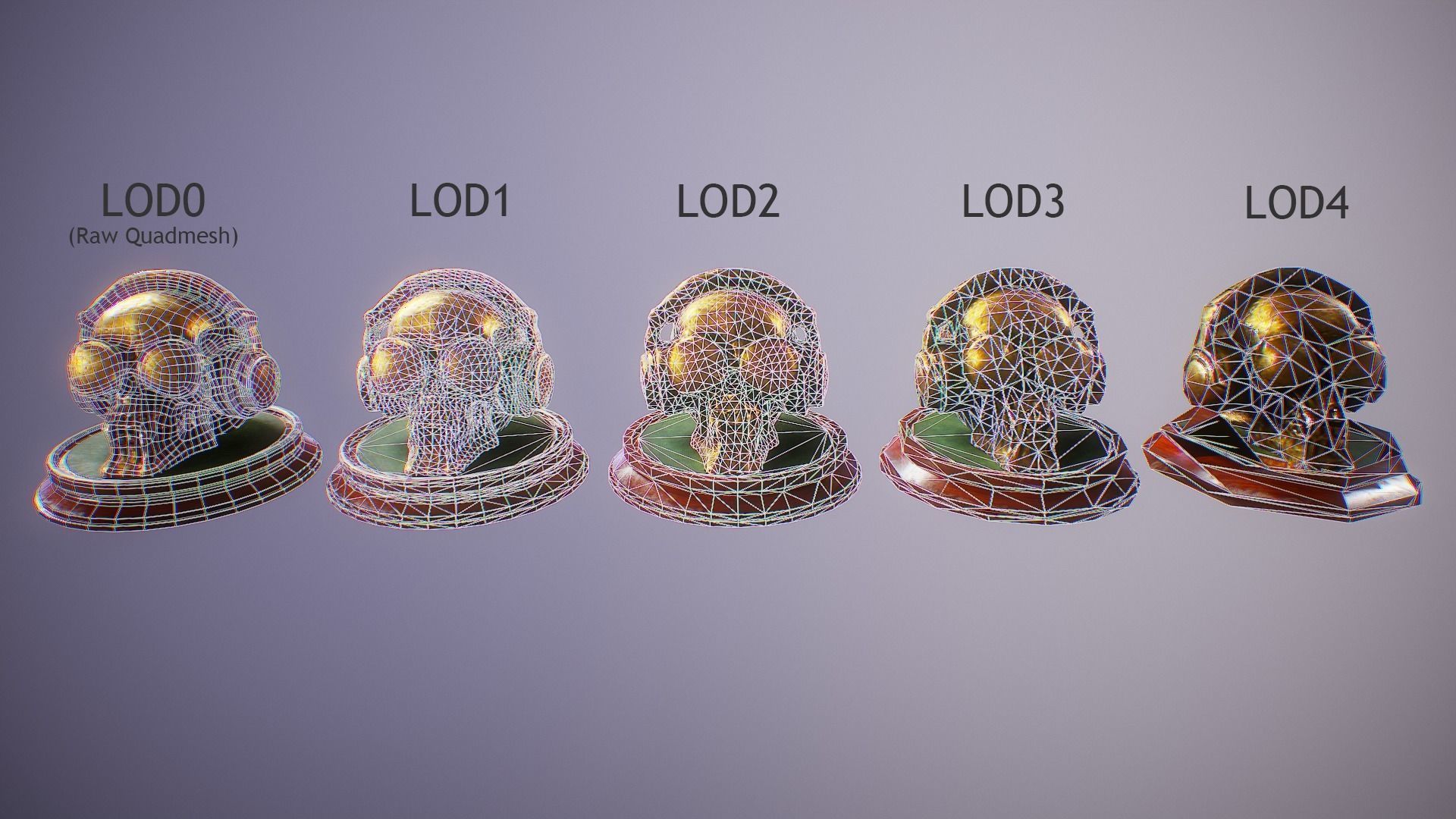 PBR Skull Sculpture Mega Collection Low-poly 3D model_54