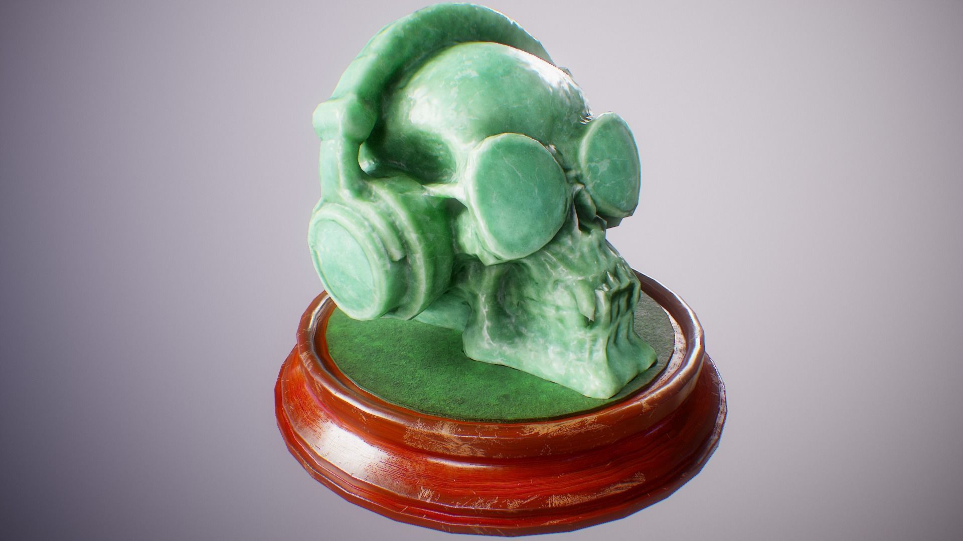 PBR Skull Sculpture Mega Collection Low-poly 3D model_13