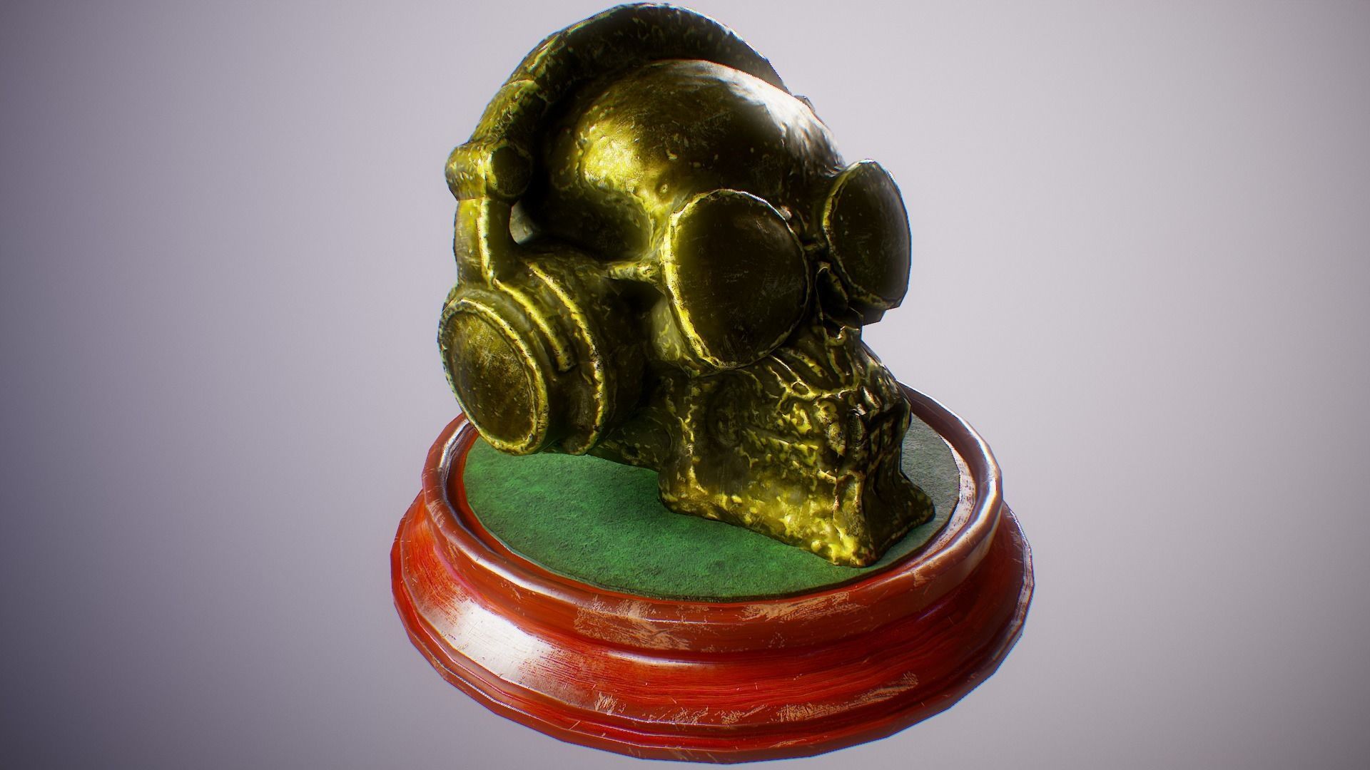 PBR Skull Sculpture Mega Collection Low-poly 3D model_4