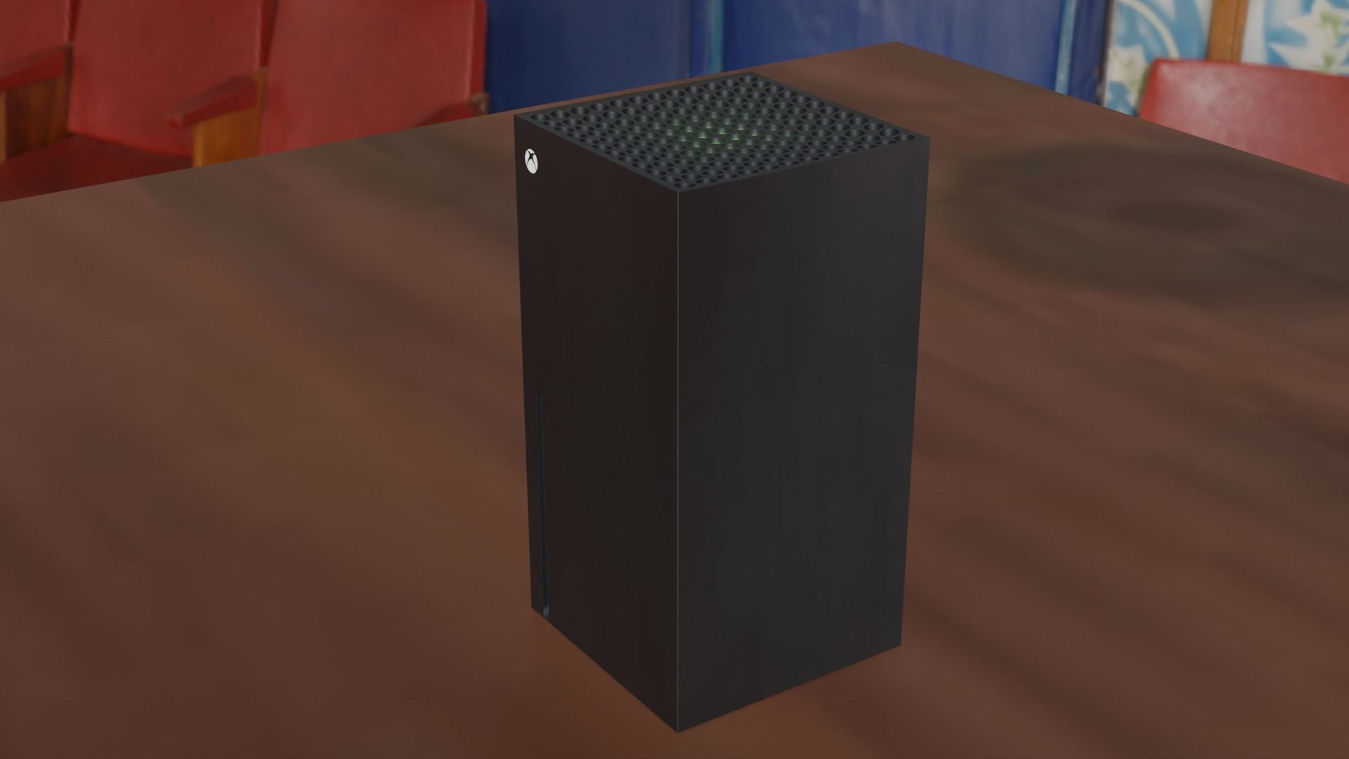 Xbox Series X Low-poly 3D model_3