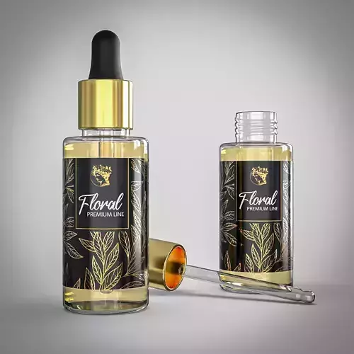 Cosmetic perfume bottle with pipette 30ml