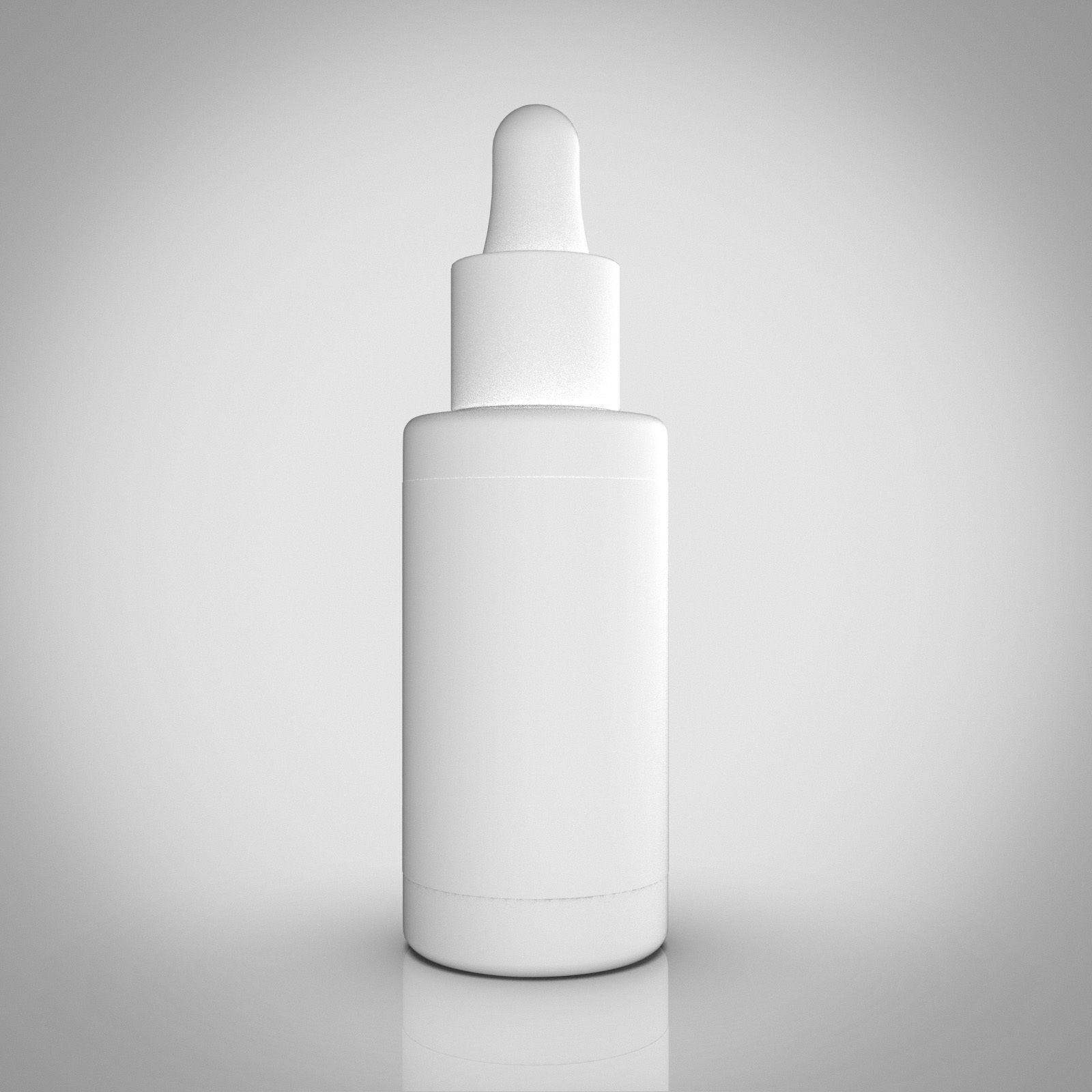 Cosmetic perfume bottle with pipette 30ml 3D model_2