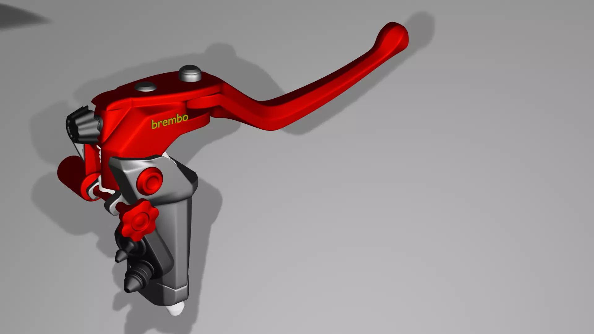 brembo motorcycle brake lever Low-poly 3D model_0