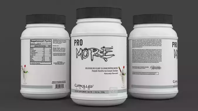 Protein Powder 3D model