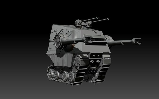 ATAT Head Tank 3D print model
