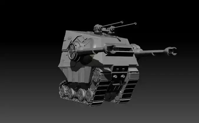 ATAT Head Tank 3D print model