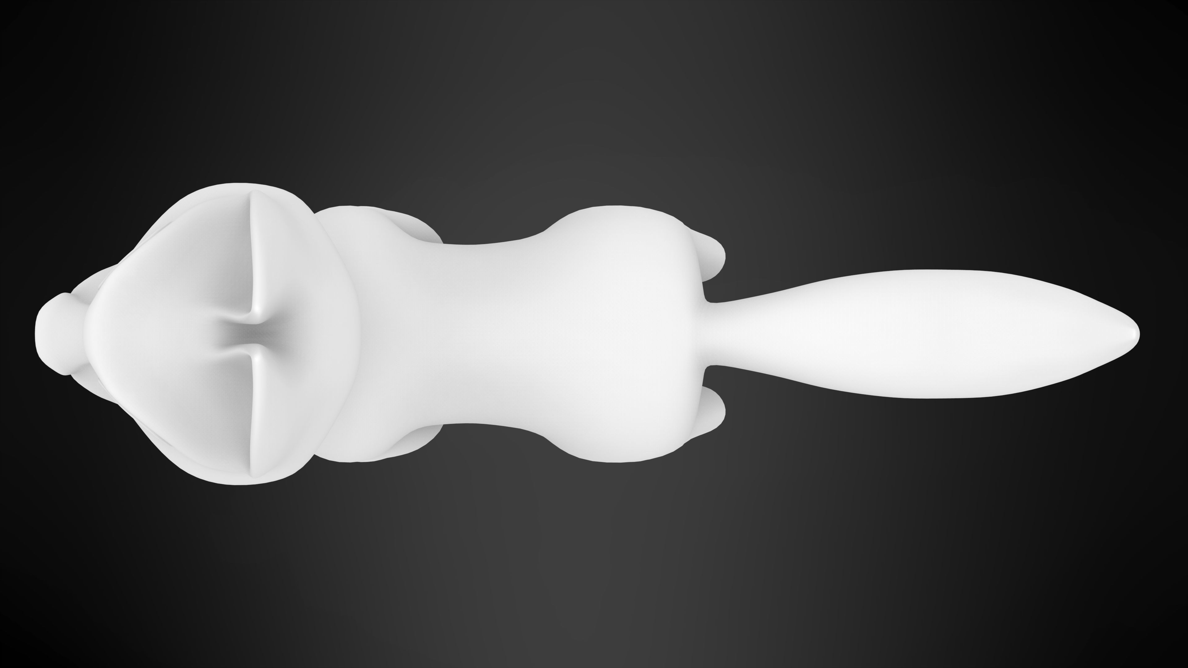 Blaze cartoon dog Low-poly 3D model_9