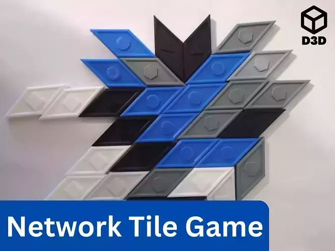 Network Tile Game 3D print model