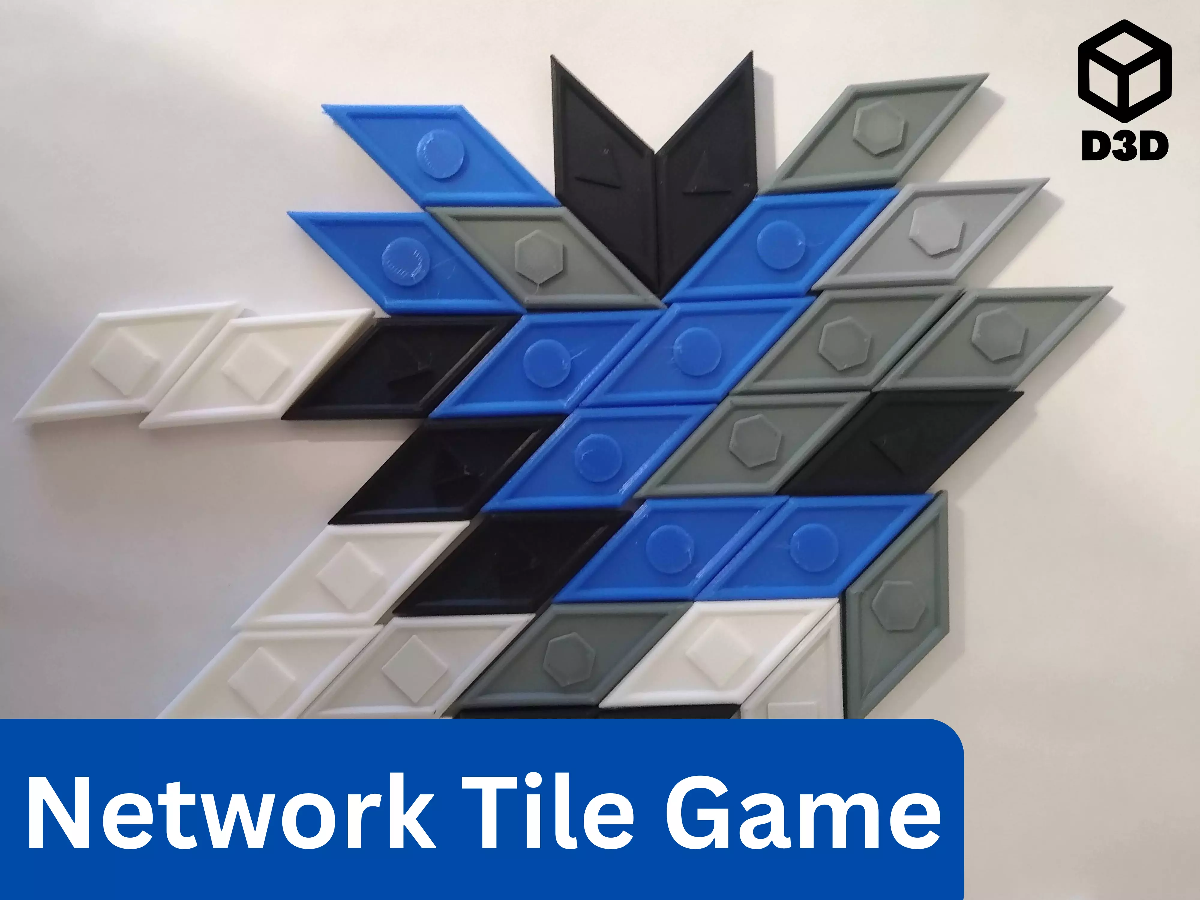 Network Tile Game 3D print model